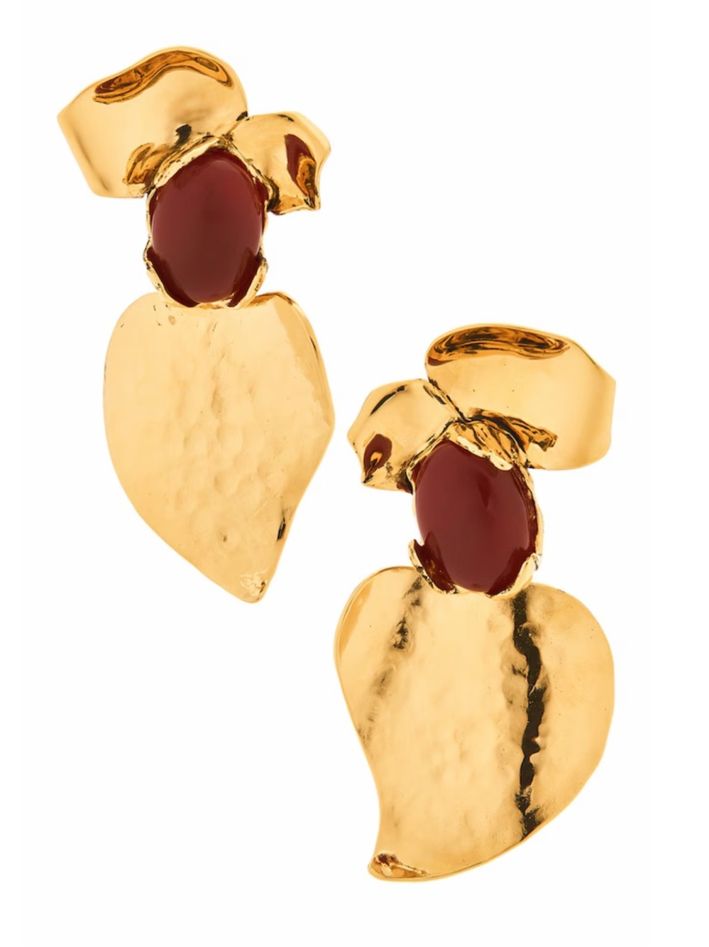 Saint Laurent Oversized Petal Earrings